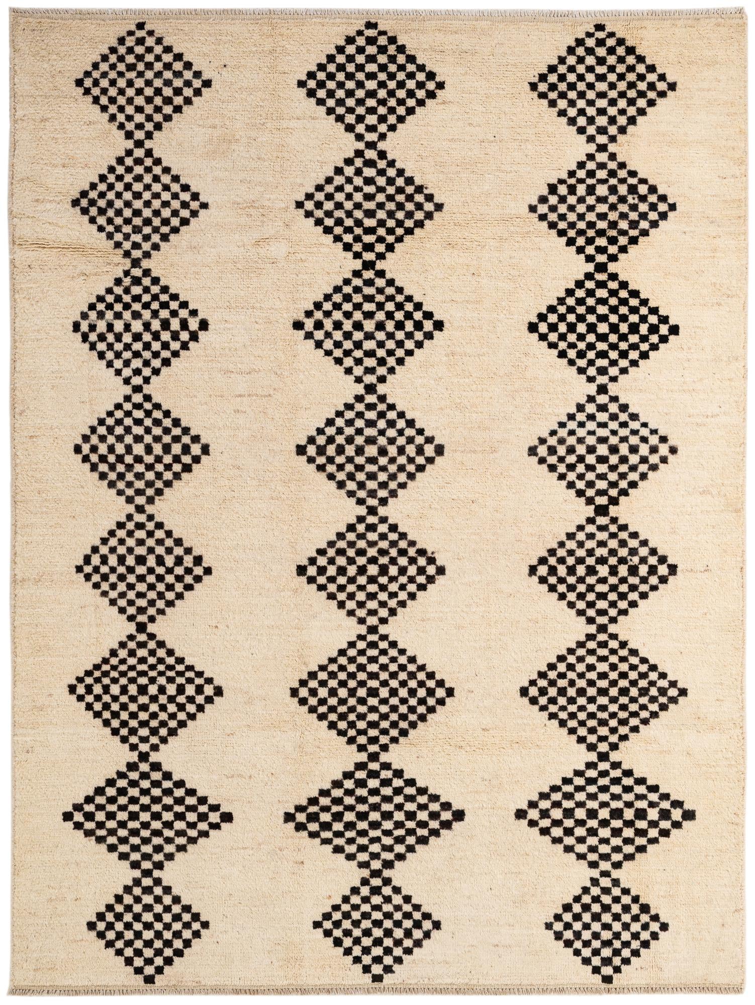 5' 7 x 7' 7 Hand Knotted Moroccan Wool Rug