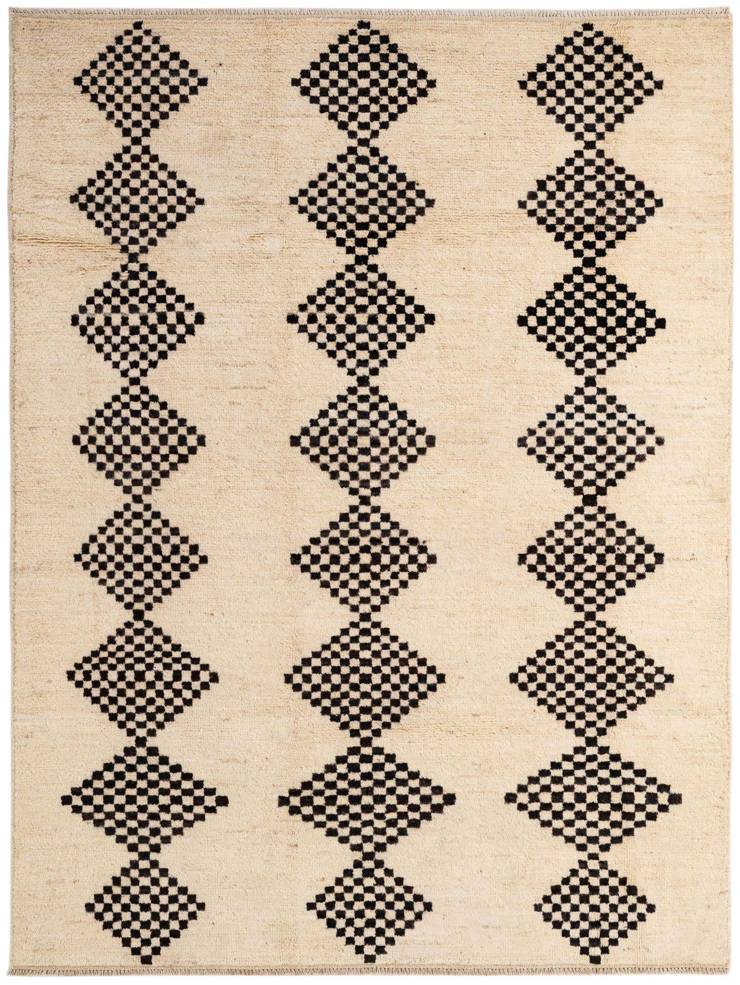 5' 7 x 7' 7 Hand Knotted Moroccan Wool Rug