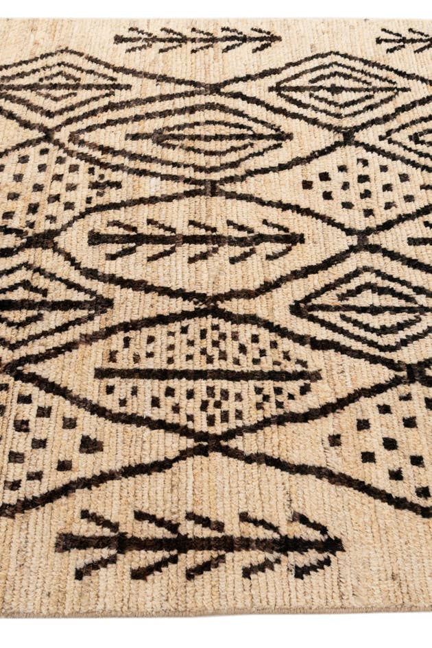 Detail image of 5' 8 x 8' Hand Knotted Moroccan Wool Rug