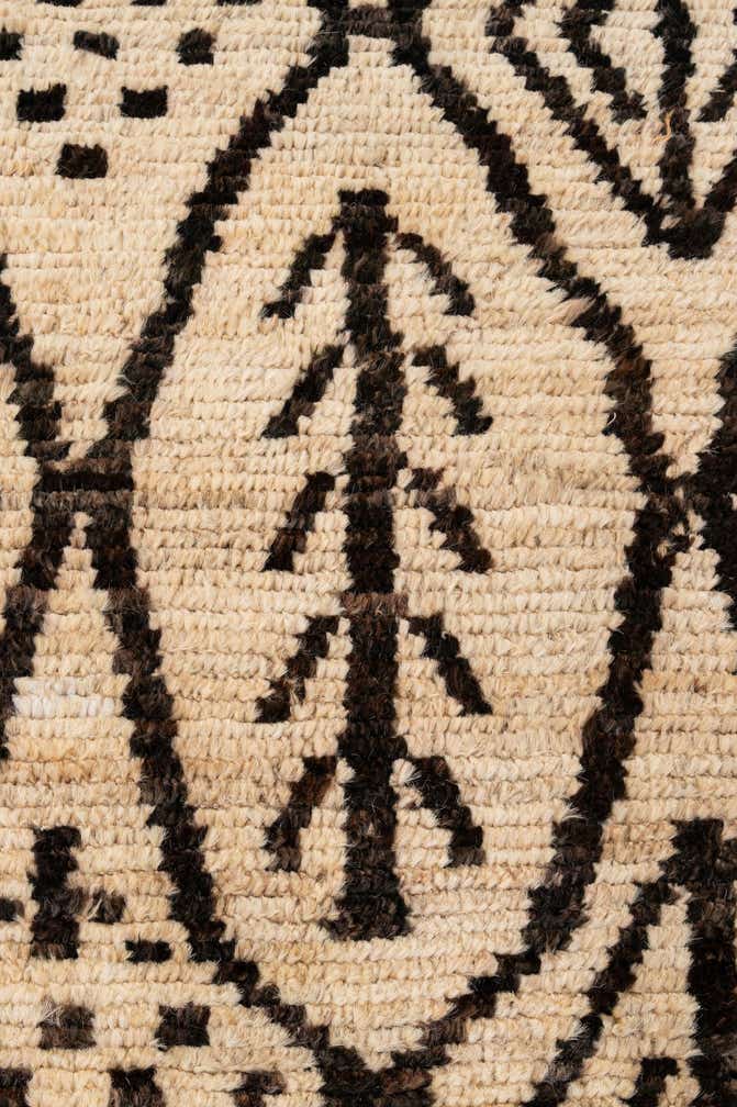 5' 8 x 8' Hand Knotted Moroccan Wool Rug