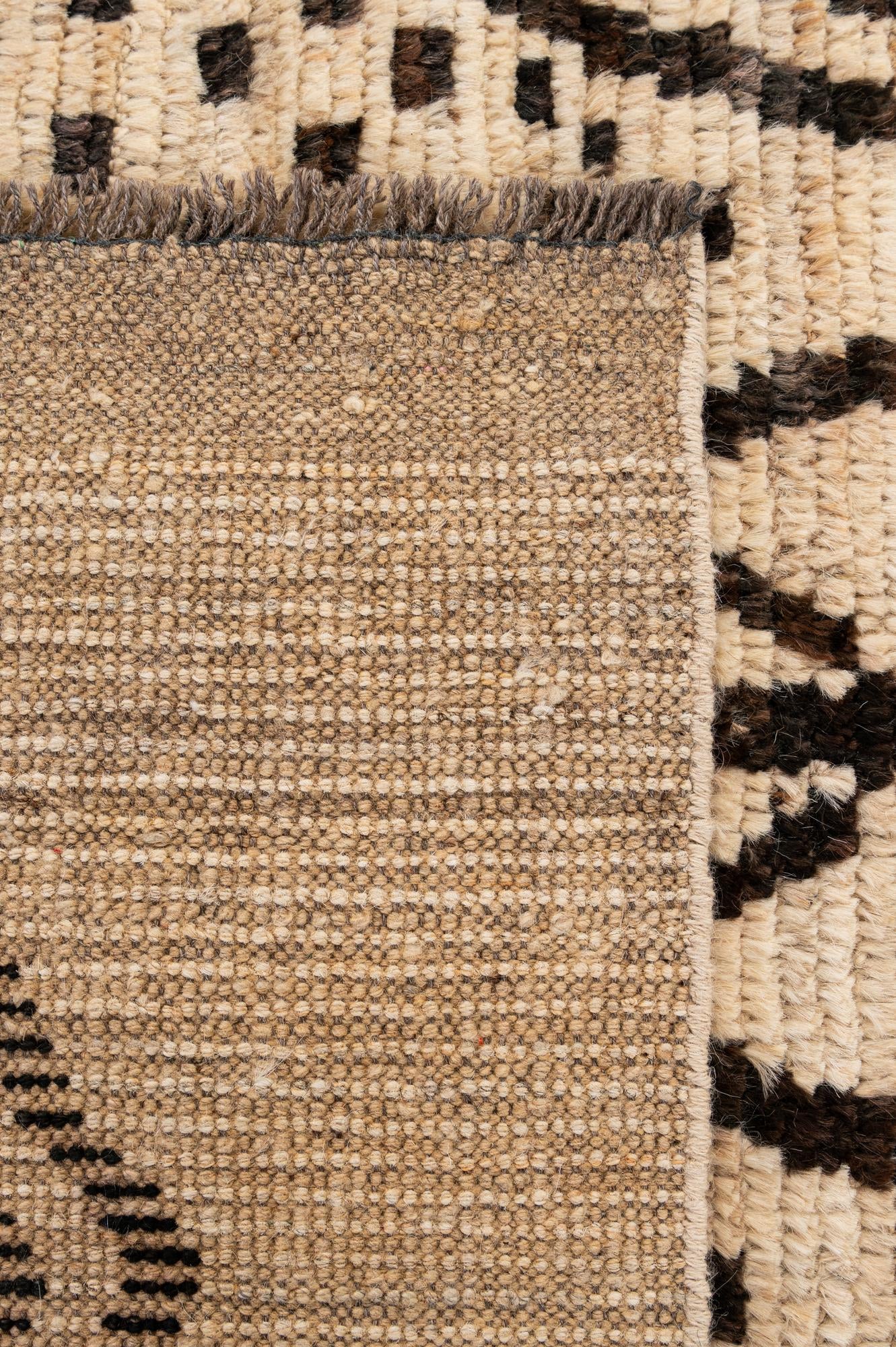 5' 8 x 8' Hand Knotted Moroccan Wool Rug