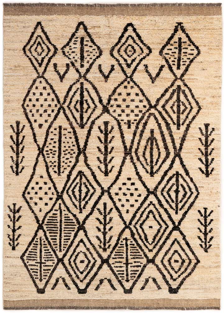 5' 8 x 8' Hand Knotted Moroccan Wool Rug