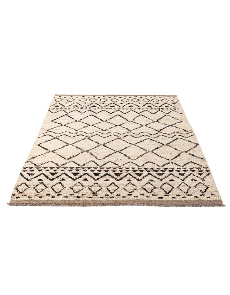 Detail image of 5' 5 x 7' 8 Hand Knotted Moroccan Wool Rug