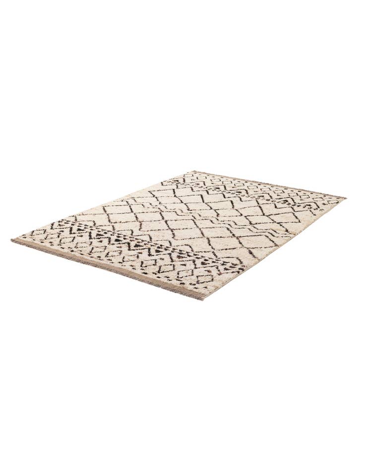 Detail image of 5' 5 x 7' 8 Hand Knotted Moroccan Wool Rug