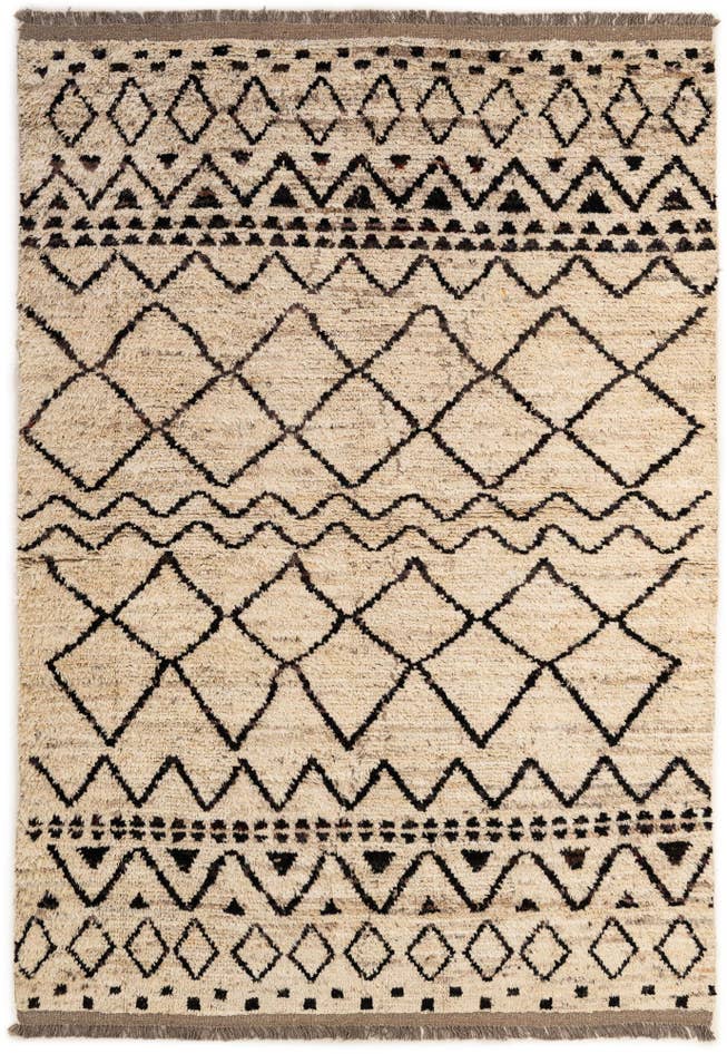 Detail image of 5' 5 x 7' 8 Hand Knotted Moroccan Wool Rug