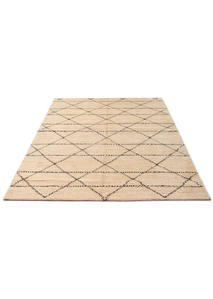 5' 6 x 8' Hand Knotted Moroccan Wool Rug
