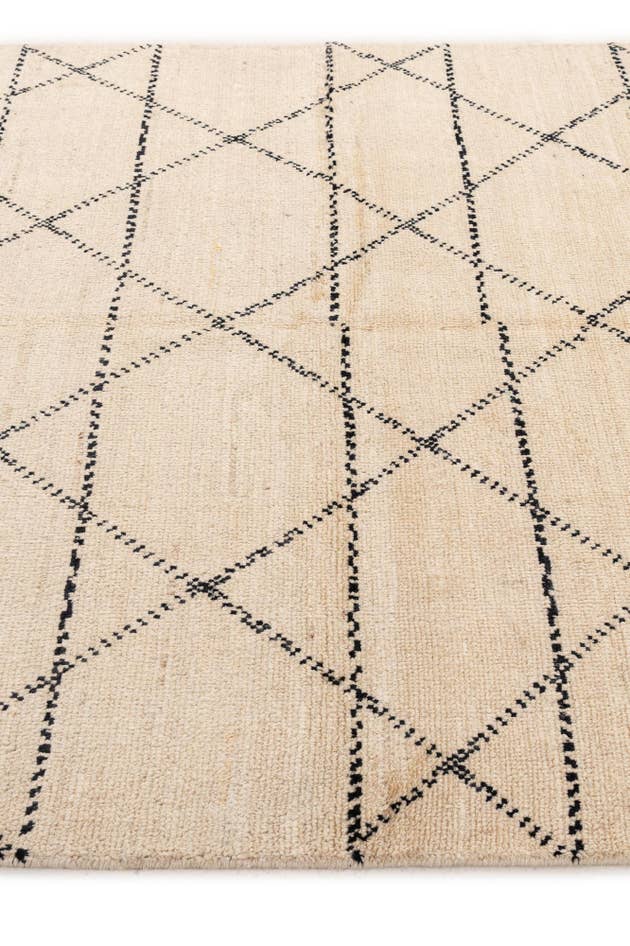 Detail image of 5' 6 x 8' Hand Knotted Moroccan Wool Rug