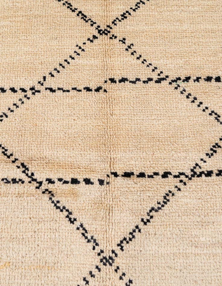 Detail image of 5' 6 x 8'  Hand Knotted Moroccan Wool Rug