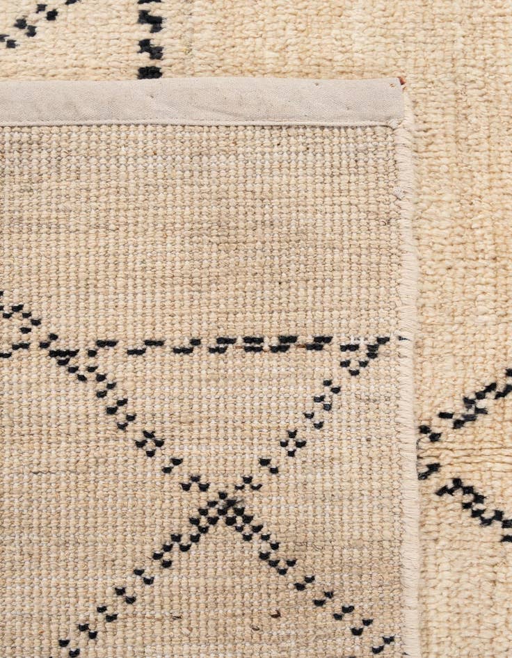 Detail image of 5' 6 x 8'  Hand Knotted Moroccan Wool Rug