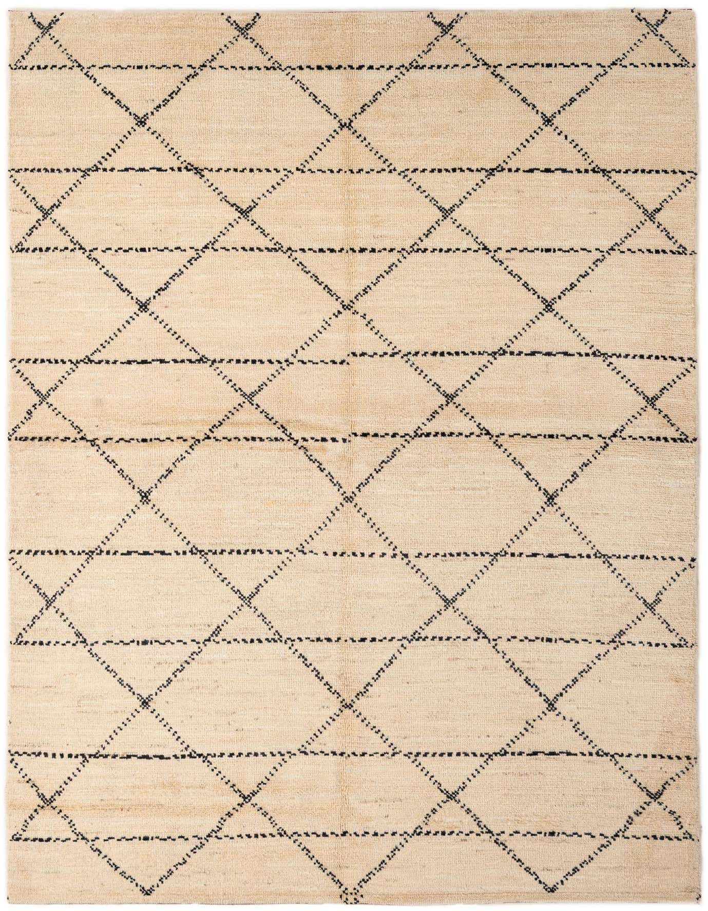 5' 6 x 8' Hand Knotted Moroccan Wool Rug
