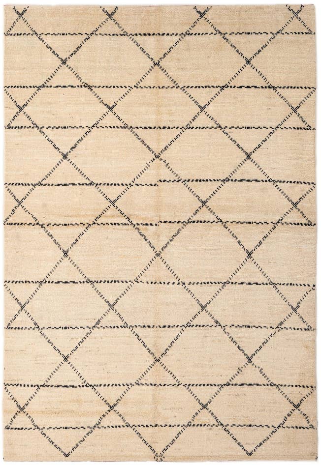 Detail image of 5' 6 x 8' Hand Knotted Moroccan Wool Rug