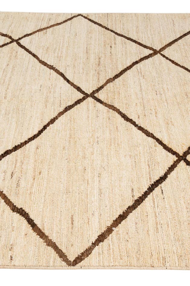 Detail image of 5' 7 x 7' 11 Hand Knotted Moroccan Wool Rug