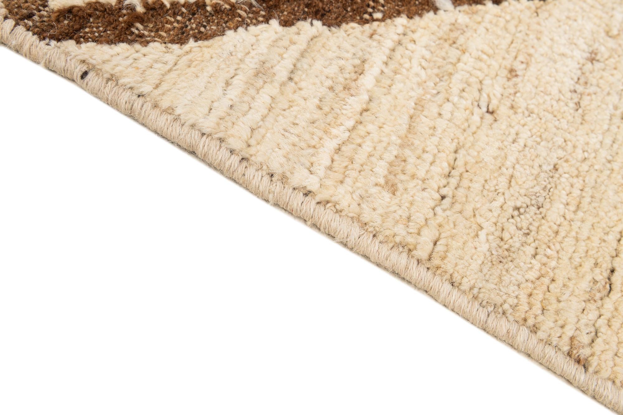 5' 7 x 7' 11 Hand Knotted Moroccan Wool Rug