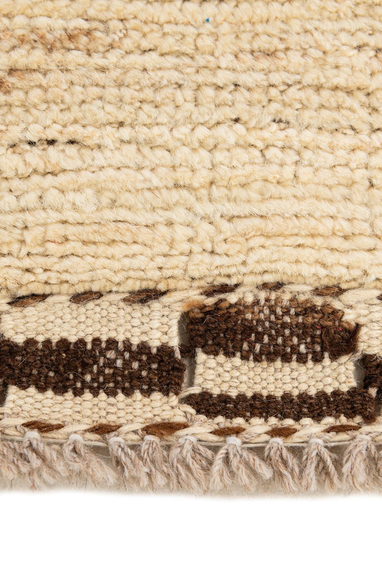 5' 7 x 7' 11 Hand Knotted Moroccan Wool Rug