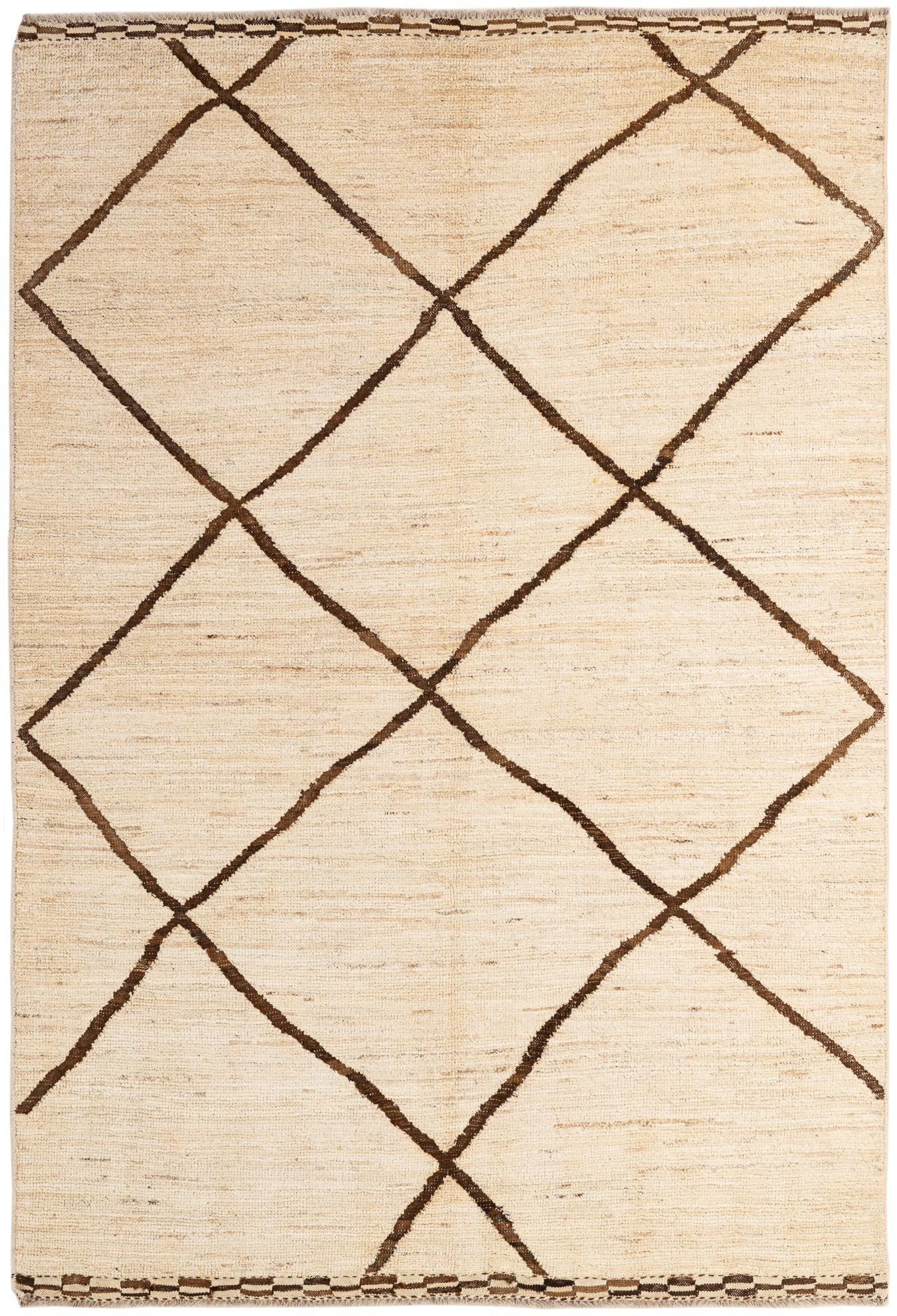 5' 7 x 7' 11 Hand Knotted Moroccan Wool Rug