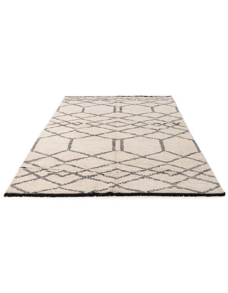 Detail image of 5' 6 x 8' 1 Hand Knotted Moroccan Wool Rug