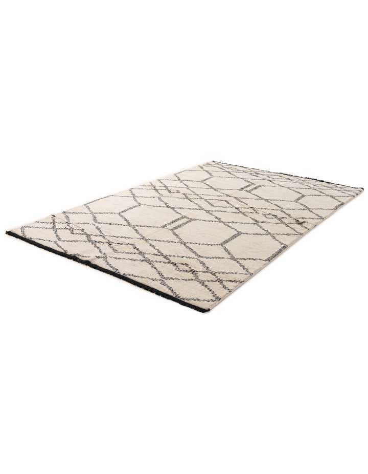 5' 6 x 8' 1 Hand Knotted Moroccan Wool Rug