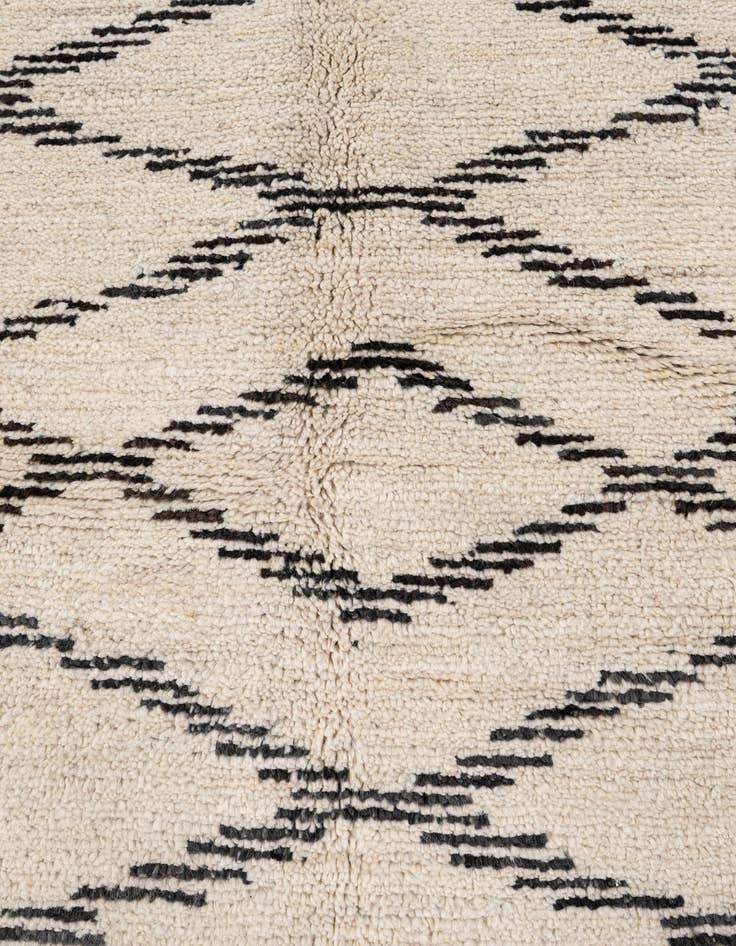 Detail image of 5' 6 x 8' 1  Hand Knotted Moroccan Wool Rug