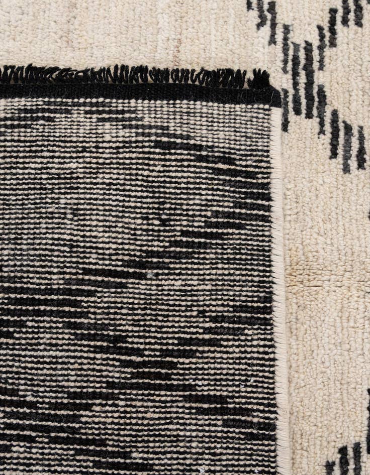 Detail image of 5' 6 x 8' 1  Hand Knotted Moroccan Wool Rug