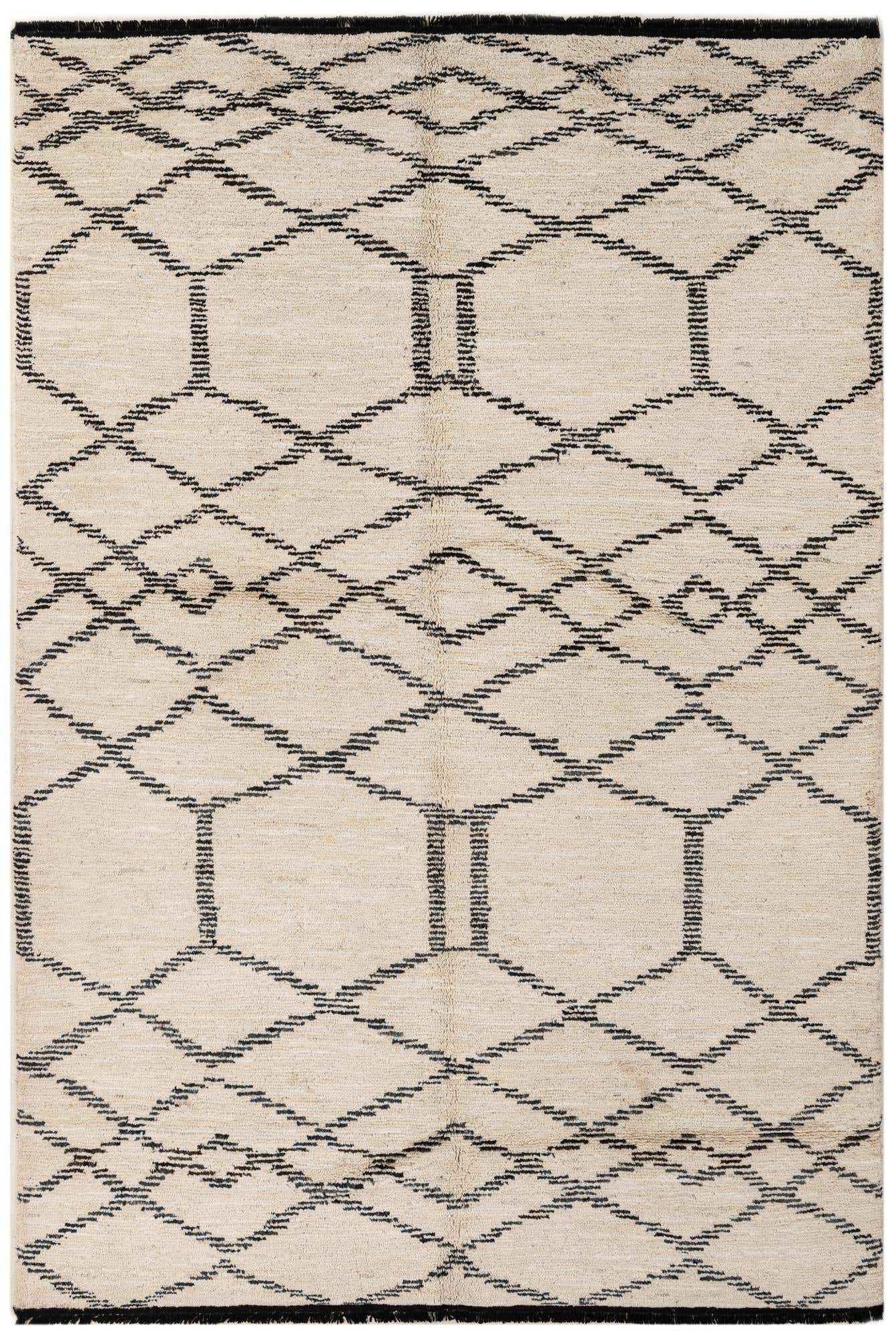 5' 6 x 8' 1 Hand Knotted Moroccan Wool Rug