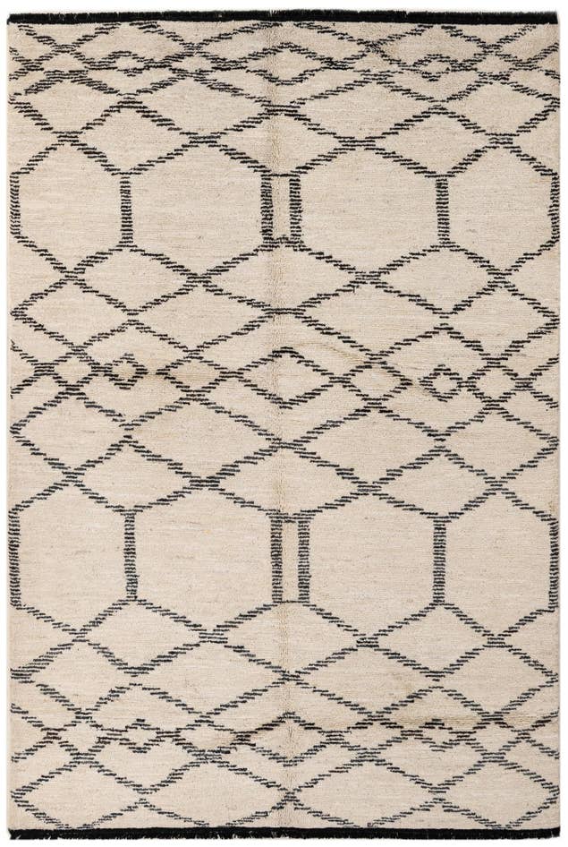 Detail image of 5' 6 x 8' 1 Hand Knotted Moroccan Wool Rug