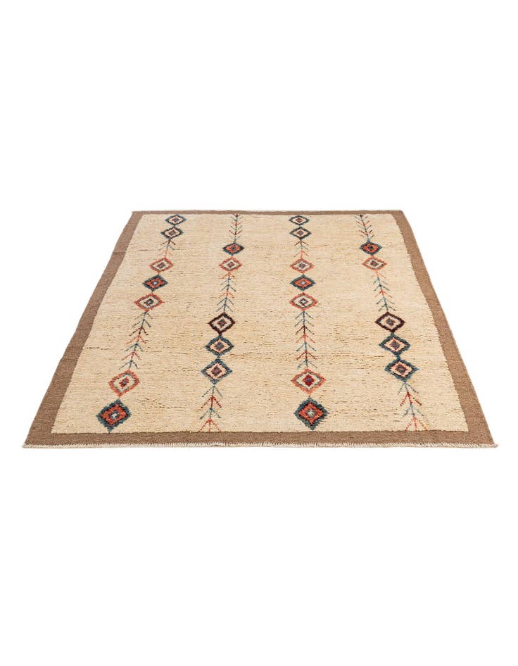 Detail image of 5' 9 x 8'  Hand Knotted Moroccan Wool Rug