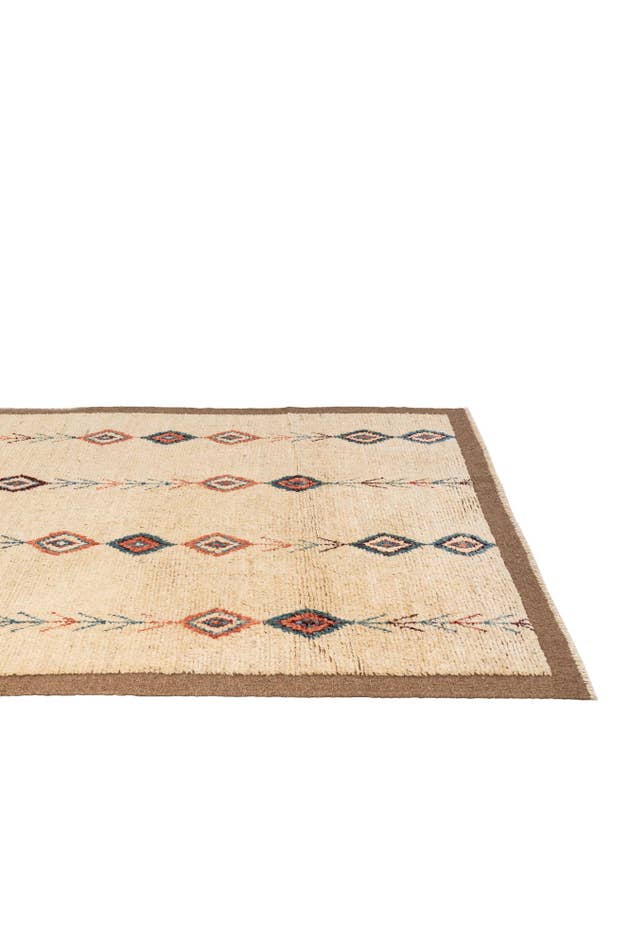 Detail image of 5' 9 x 8' Hand Knotted Moroccan Wool Rug