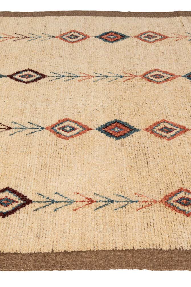 5' 9 x 8' Hand Knotted Moroccan Wool Rug