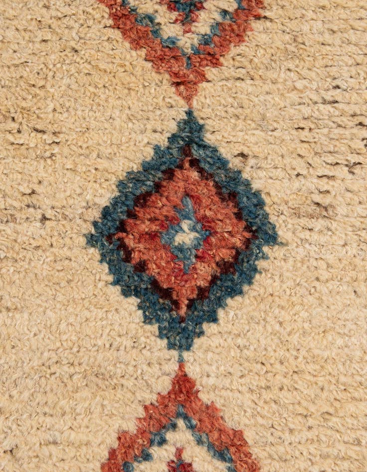 Detail image of 5' 9 x 8'  Hand Knotted Moroccan Wool Rug