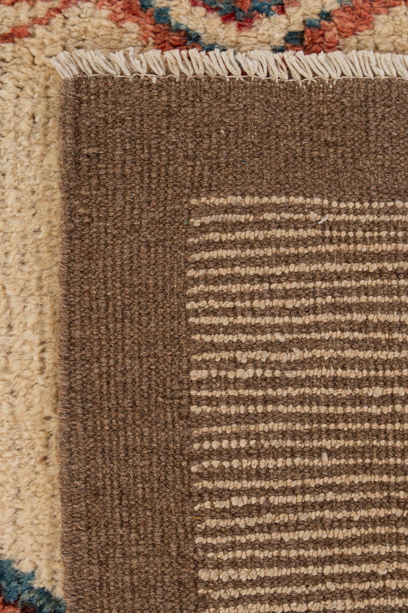 5' 9 x 8' Hand Knotted Moroccan Wool Rug