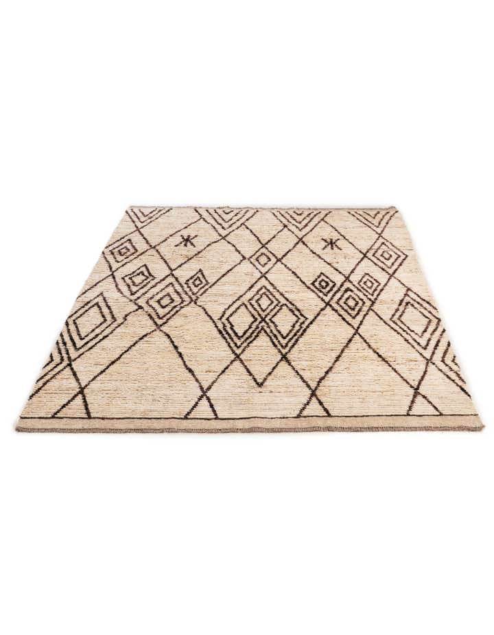 5' 10 x 7' 8 Hand Knotted Moroccan Wool Rug