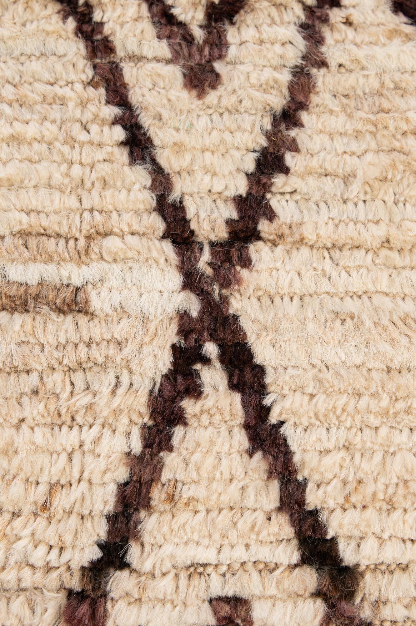 5' 10 x 7' 8 Hand Knotted Moroccan Wool Rug