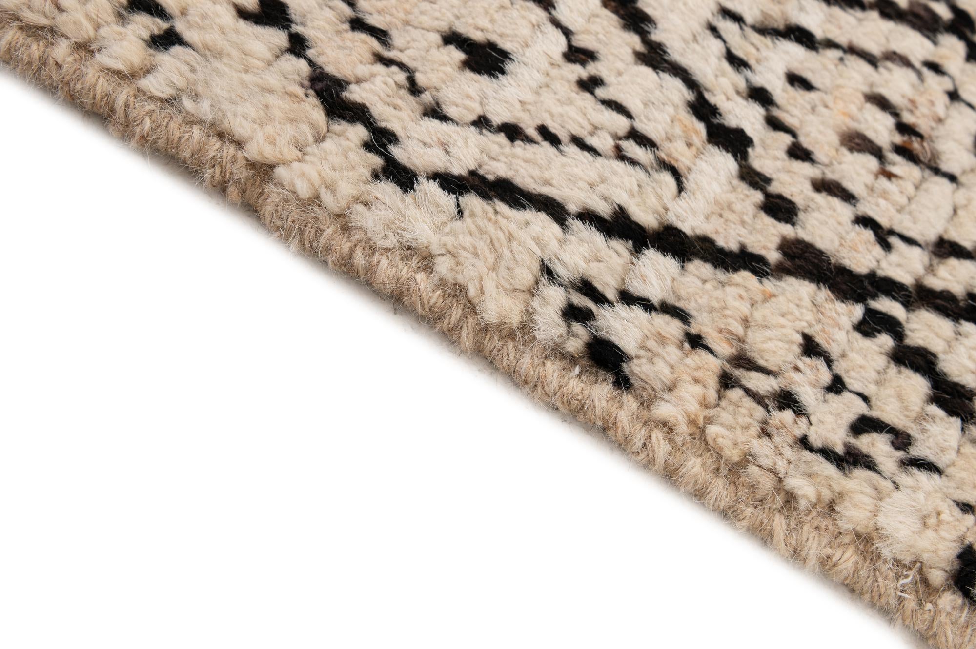 5' 10 x 8' 3 Hand Knotted Moroccan Wool Rug
