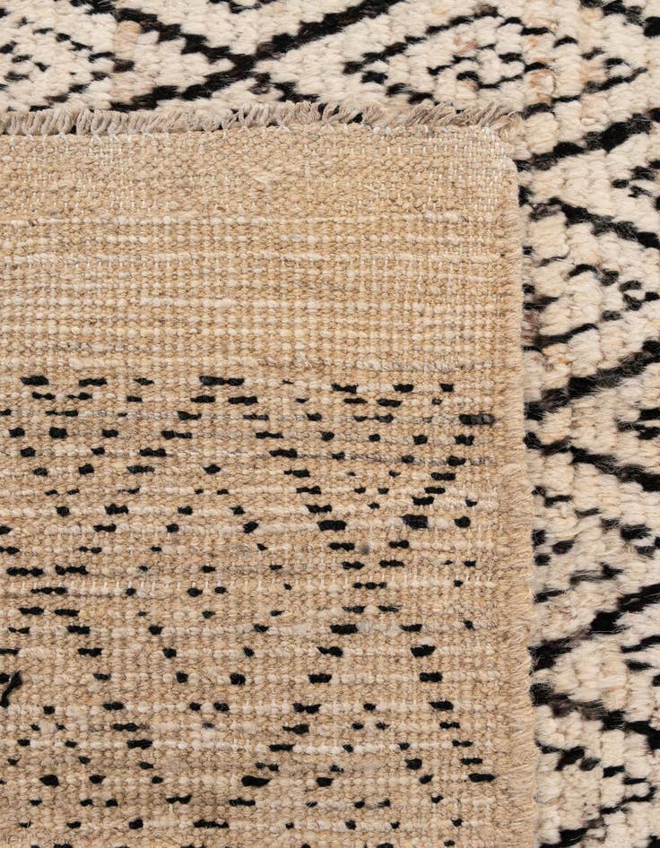 Detail image of 5' 10 x 8' 3  Hand Knotted Moroccan Wool Rug