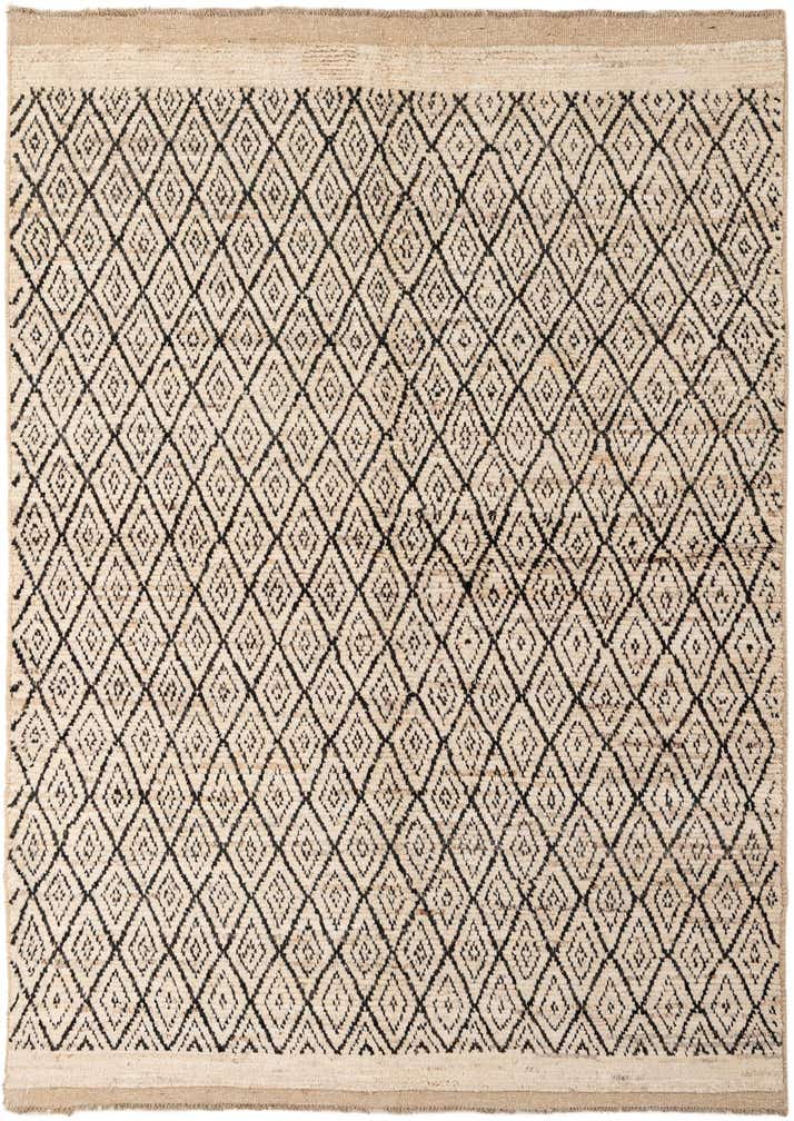 5' 10 x 8' 3 Hand Knotted Moroccan Wool Rug