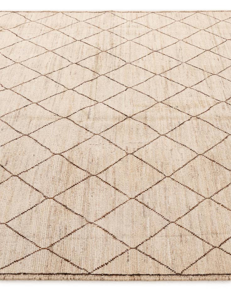 Detail image of 5' 10 x 7' 11  Hand Knotted Moroccan Wool Rug