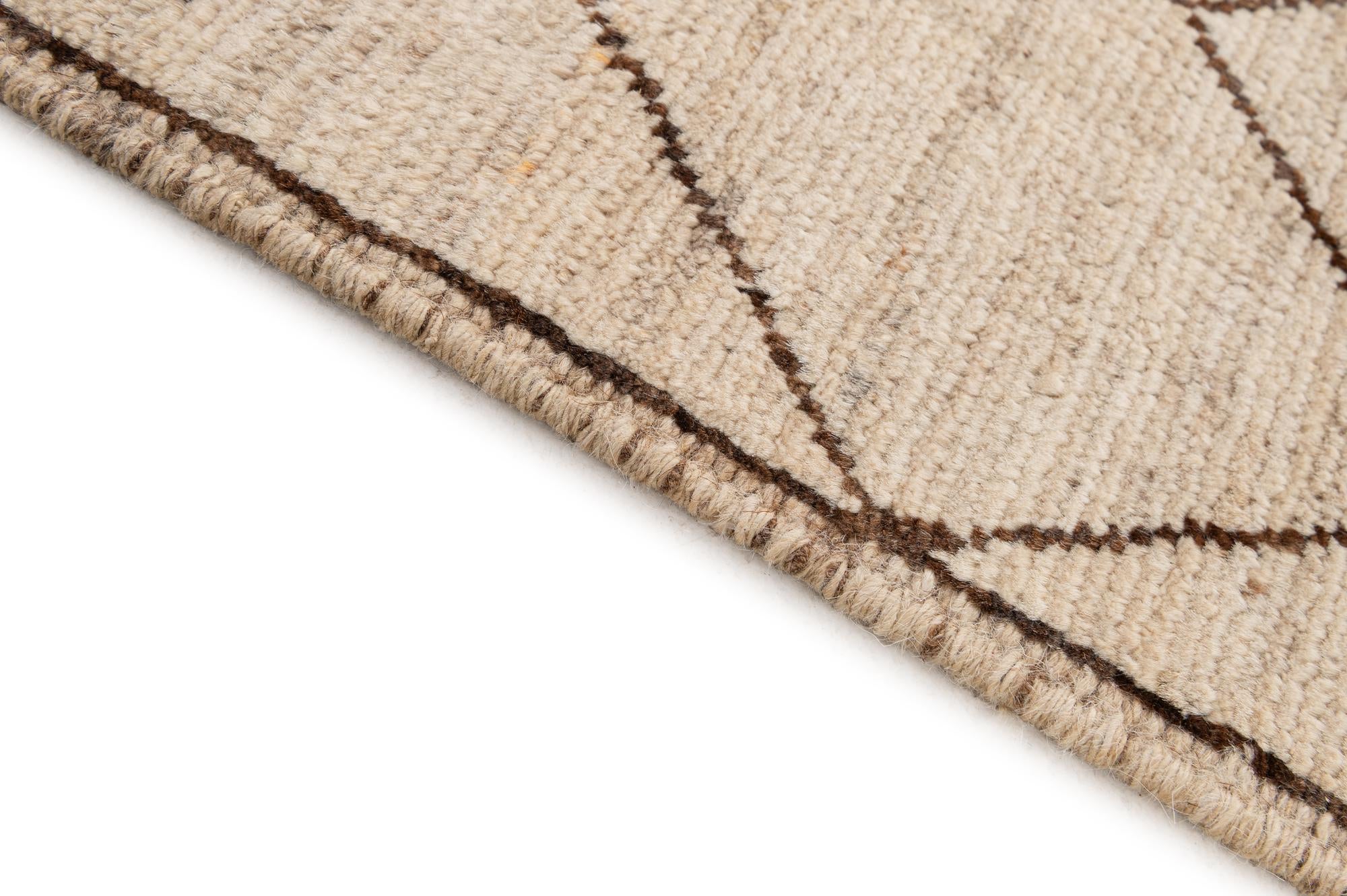 5' 10 x 7' 11 Hand Knotted Moroccan Wool Rug