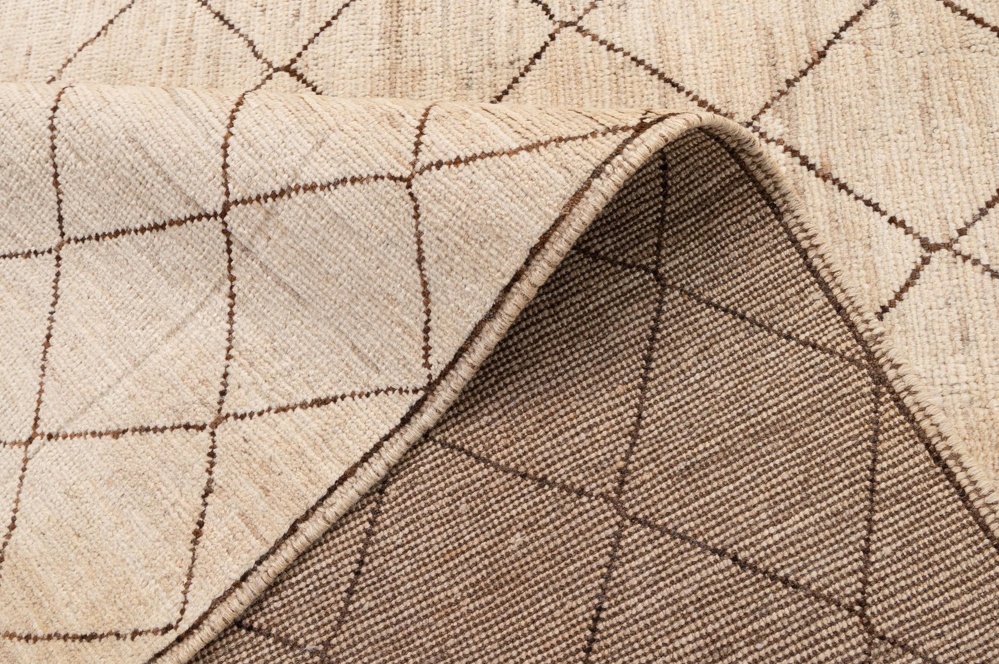 5' 10 x 7' 11 Hand Knotted Moroccan Wool Rug