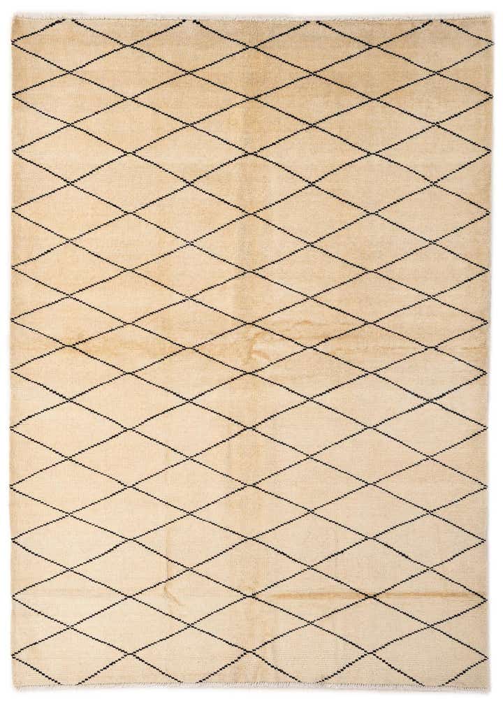 5' 10 x 7' 11 Hand Knotted Moroccan Wool Rug