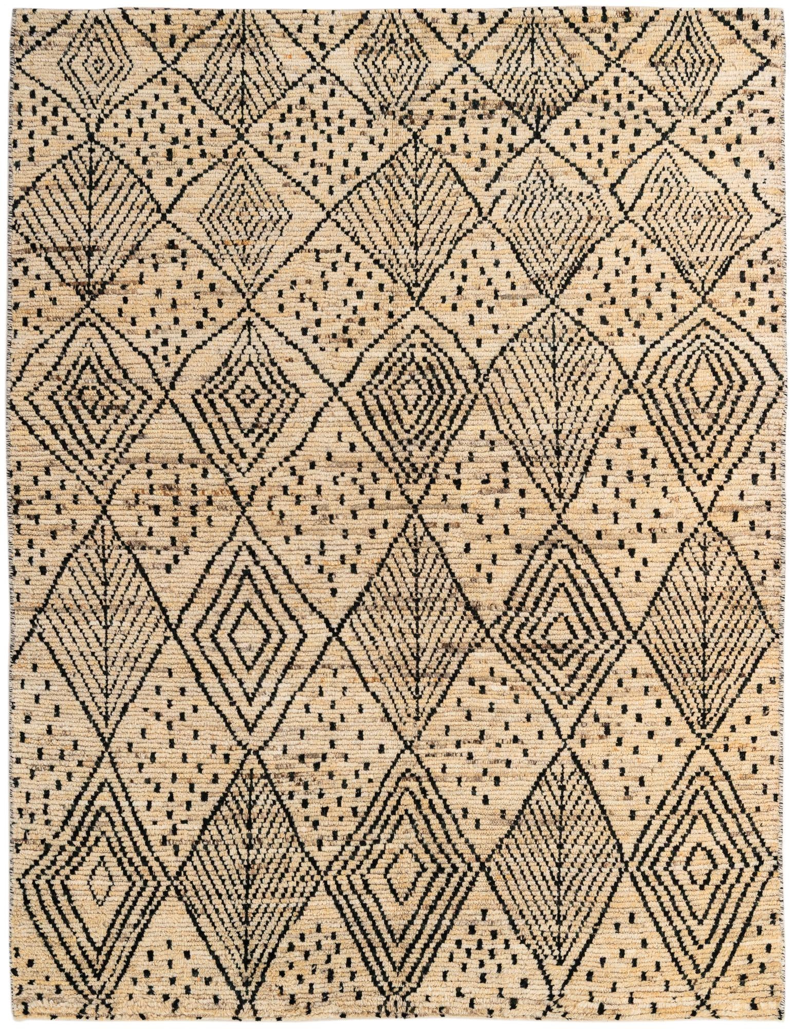 5' 9 x 7' 5 Hand Knotted Moroccan Wool Rug