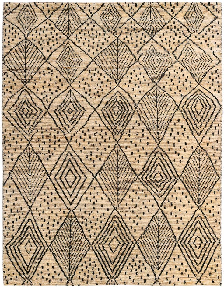 Detail image of 5' 9 x 7' 5 Hand Knotted Moroccan Wool Rug