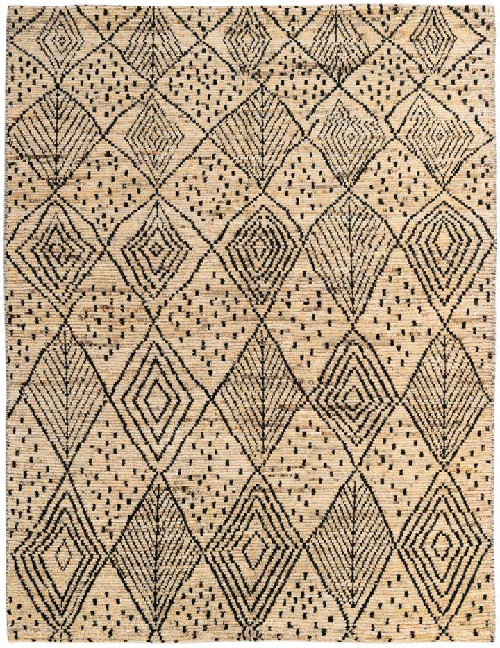 5' 9 x 7' 5 Hand Knotted Moroccan Wool Rug