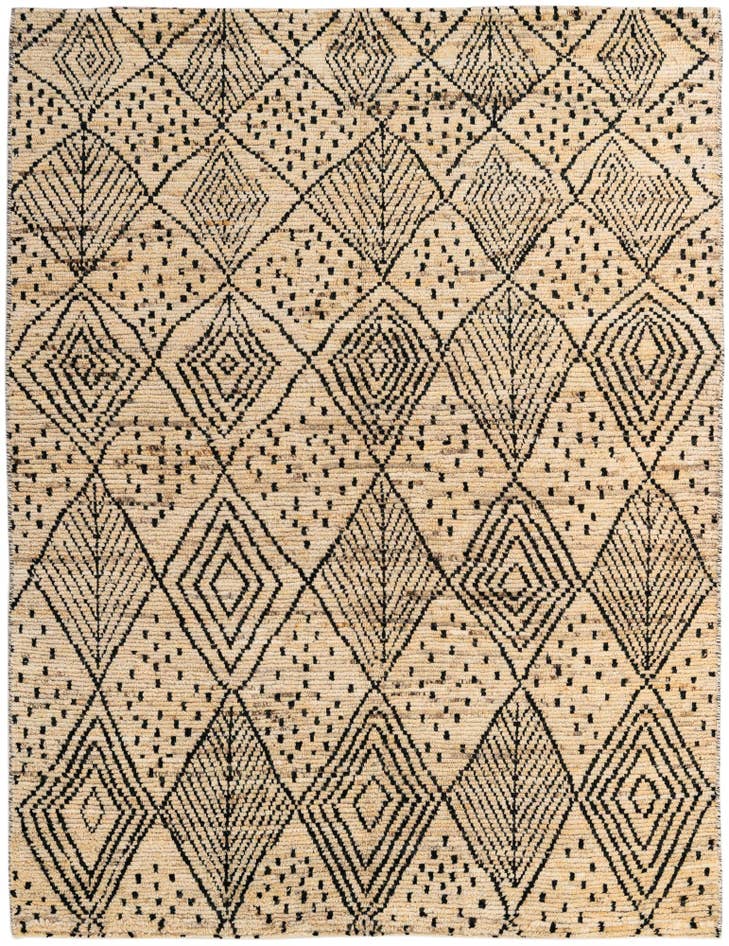 Detail image of 5' 9 x 7' 5 Hand Knotted Moroccan Wool Rug
