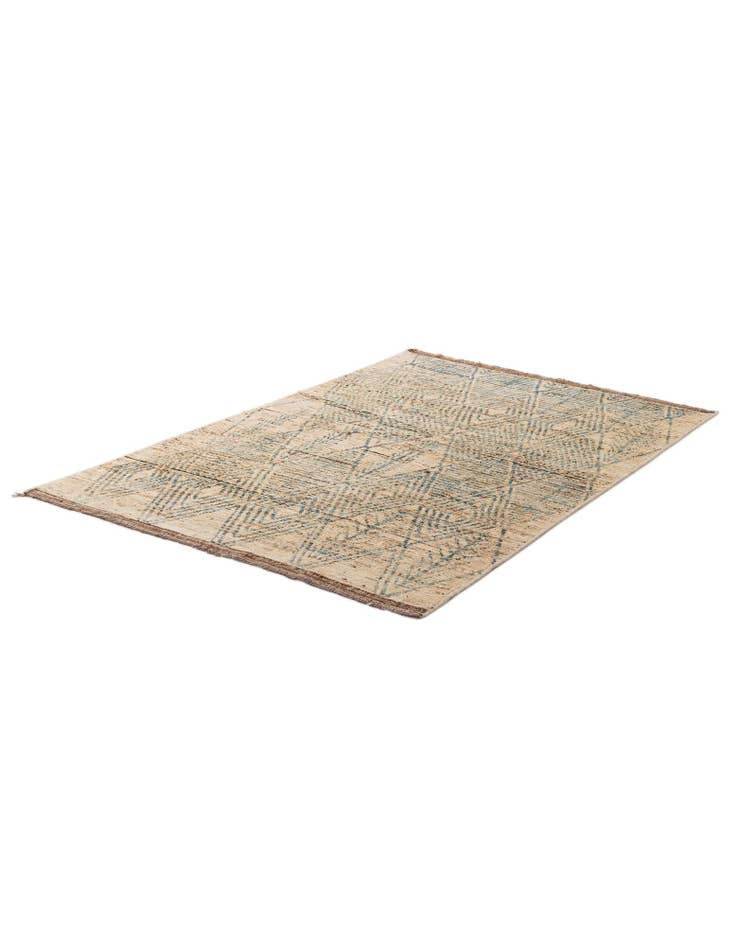 Detail image of 5' 10 x 8' 5 Hand Knotted Moroccan Wool Rug