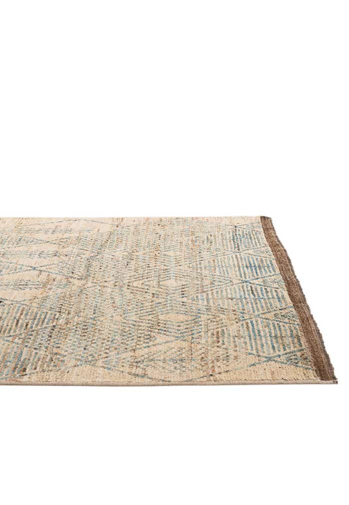 5' 10 x 8' 5 Hand Knotted Moroccan Wool Rug