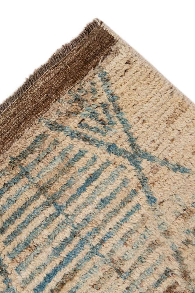 5' 10 x 8' 5 Hand Knotted Moroccan Wool Rug