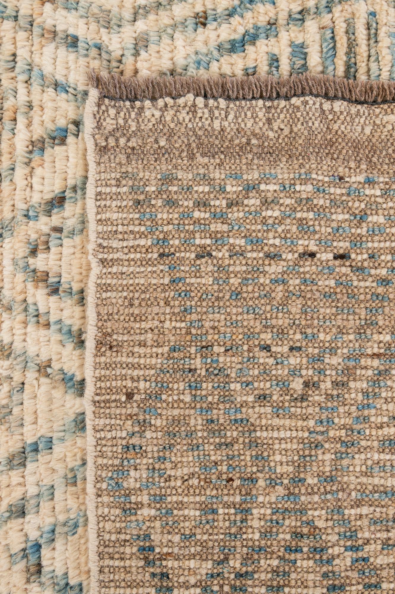 5' 11 x 8' 8 Hand Knotted Moroccan Wool Rug