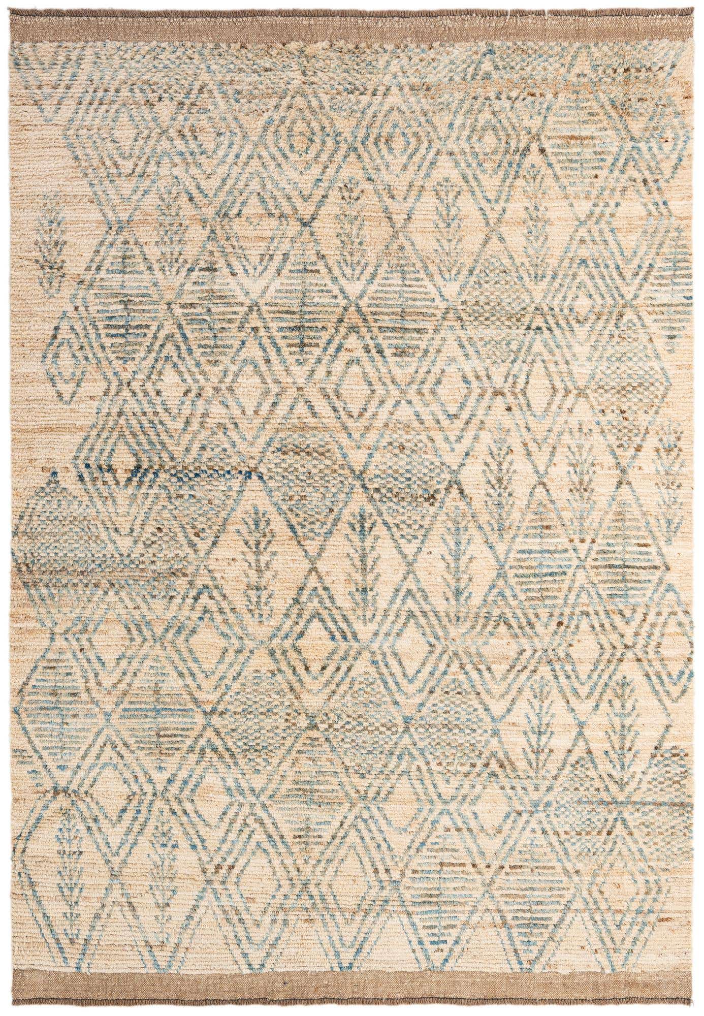 5' 11 x 8' 8 Hand Knotted Moroccan Wool Rug