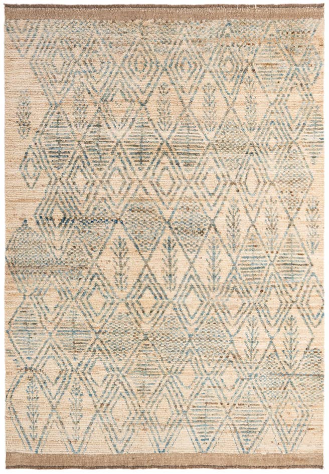 Detail image of 5' 11 x 8' 8 Hand Knotted Moroccan Wool Rug