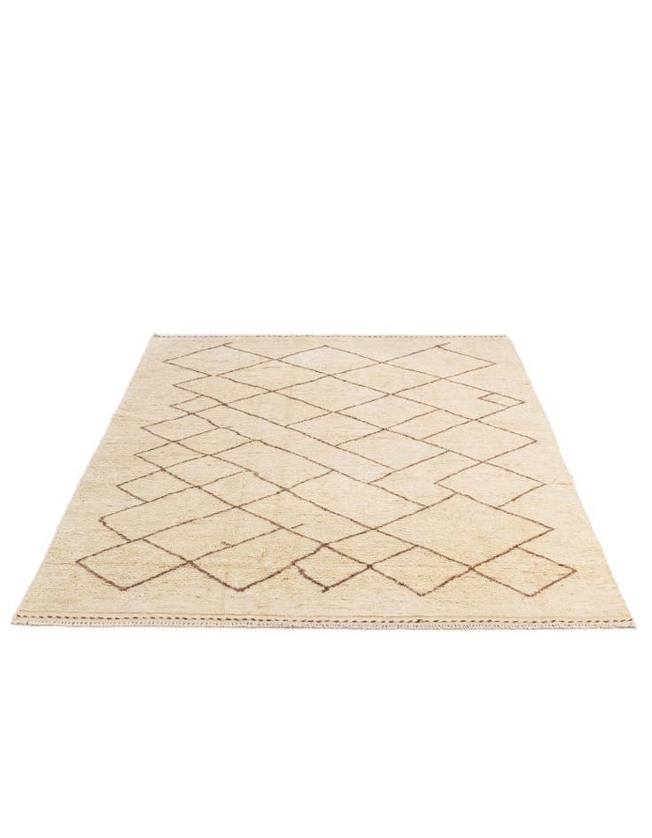Detail image of 5' 10 x 8' 1 Hand Knotted Moroccan Wool Rug